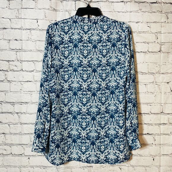 Laundry By Shelli Segal Women's Tops Long Sleeves Collared Button Down Shirt M - Picture 4 of 7